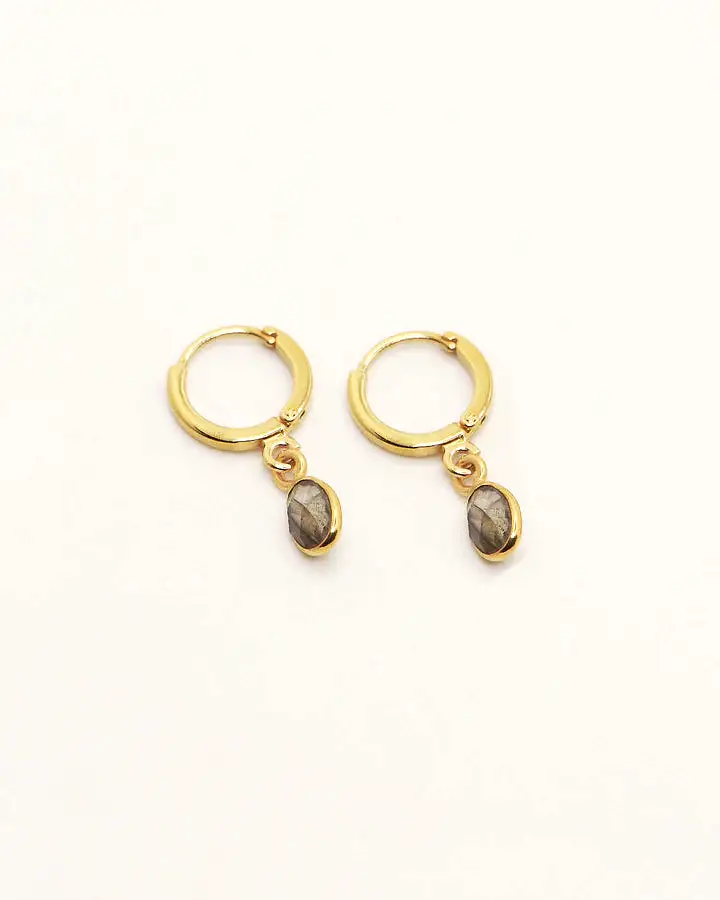 Nila Gaia Earrings - Grey