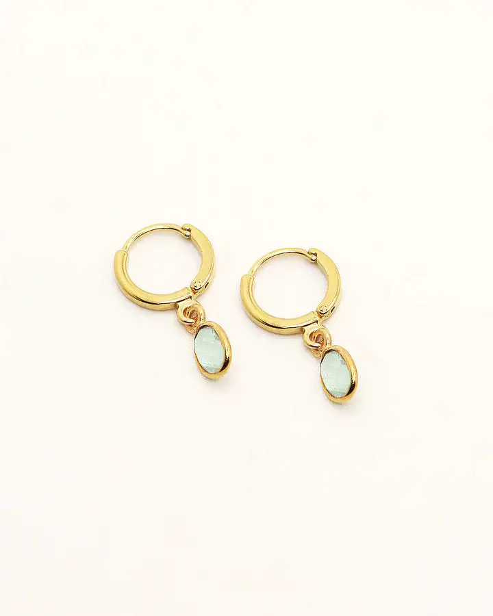 Nila Gaia Earrings - Light Green