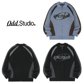 Odd Studio  |Unisex Street Style Long Sleeves Logo Sweatshirts