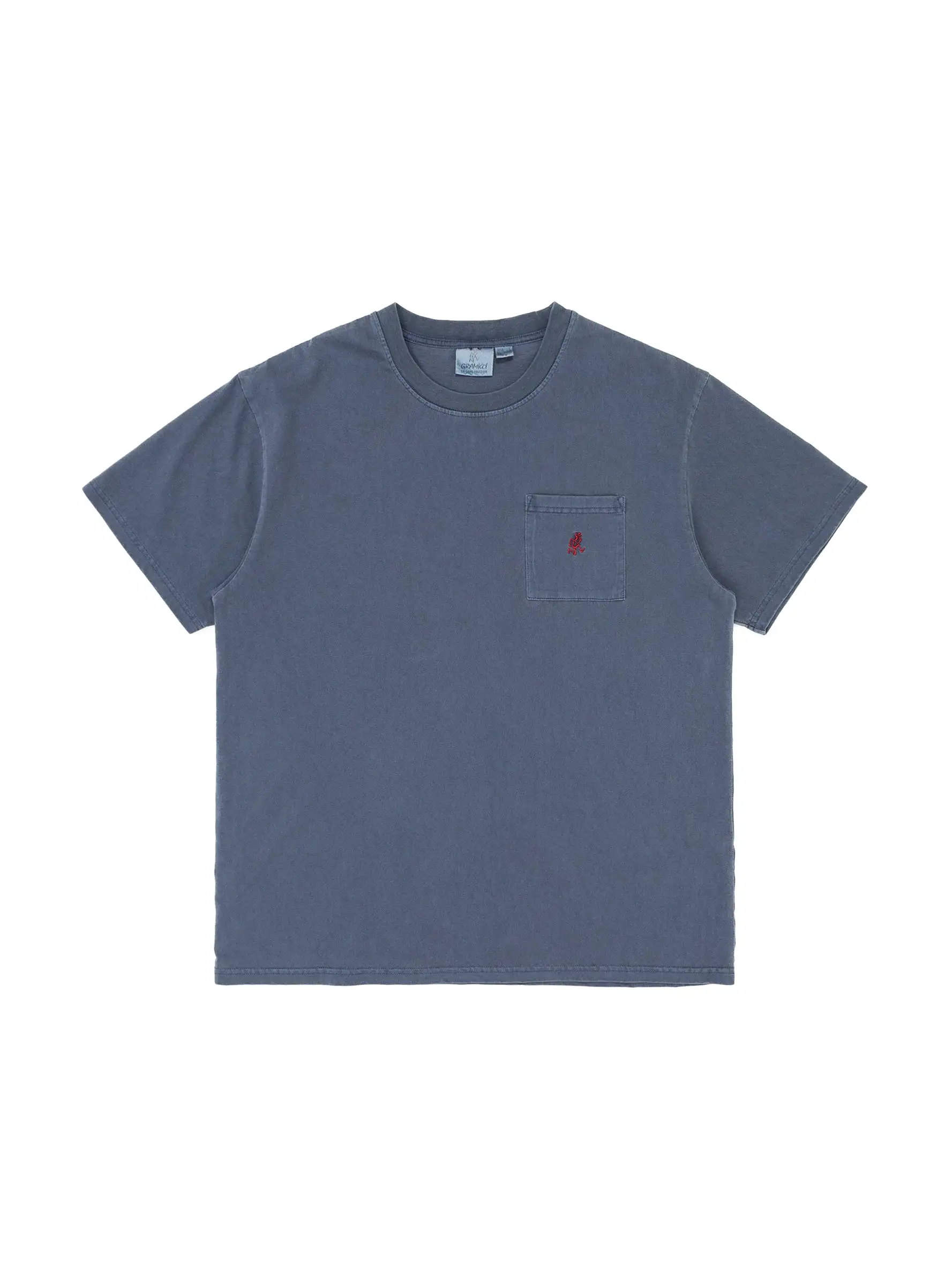 One Point Pigment Dyed T-shirt Navy