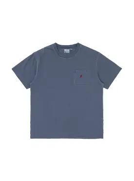 One Point Pigment Dyed T-shirt Navy