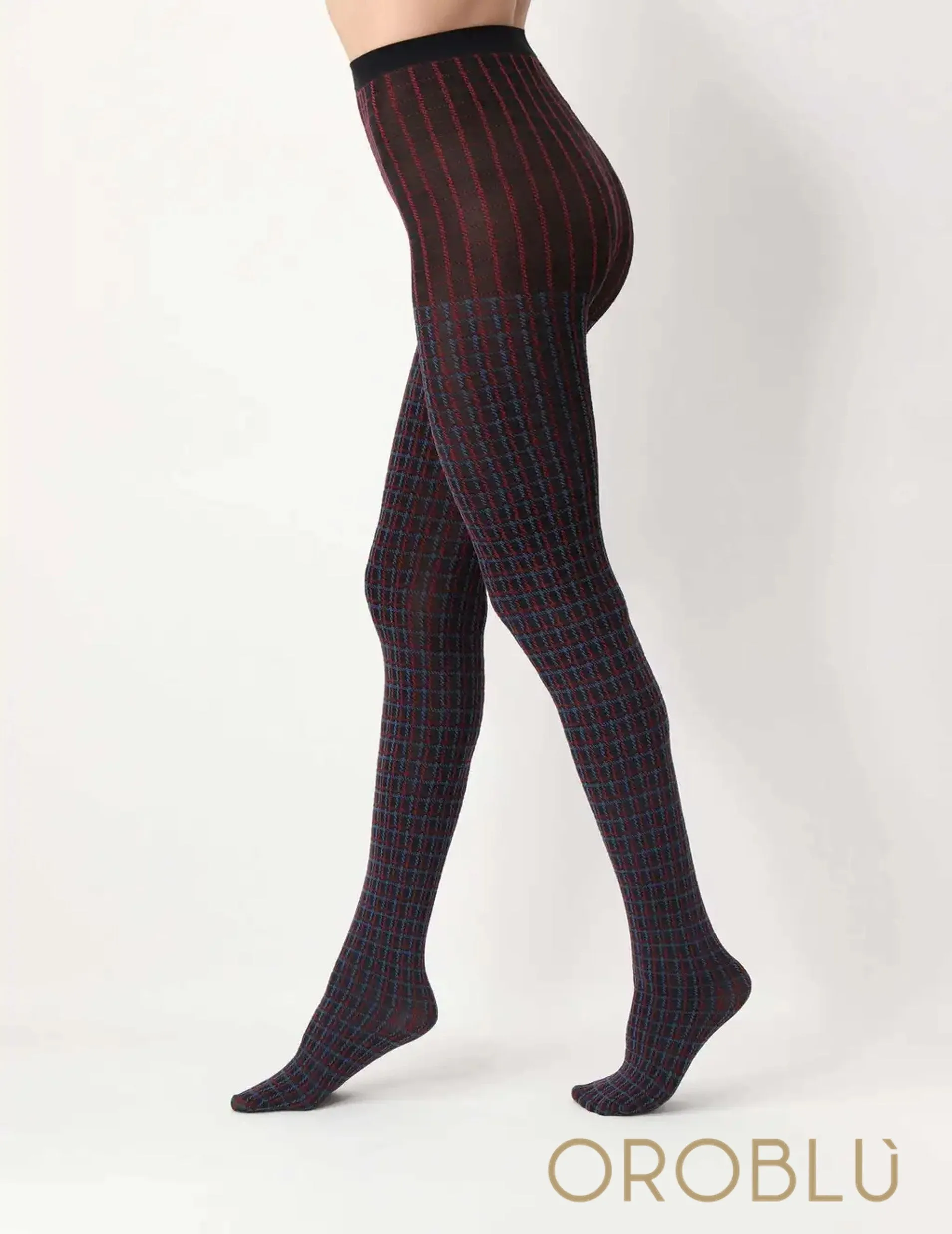 Oroblu I Love First Class Tights Check Colour