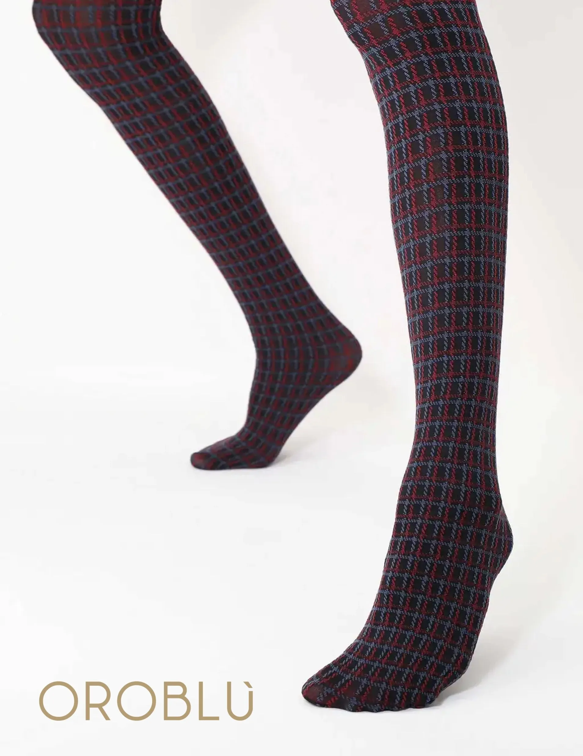 Oroblu I Love First Class Tights Check Colour