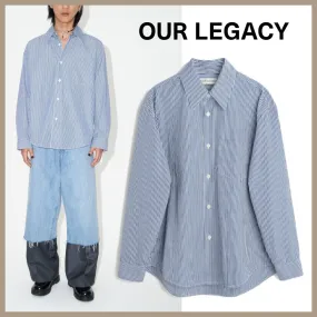 OUR LEGACY  |Stripes Unisex Street Style Long Sleeves Cotton Shirts