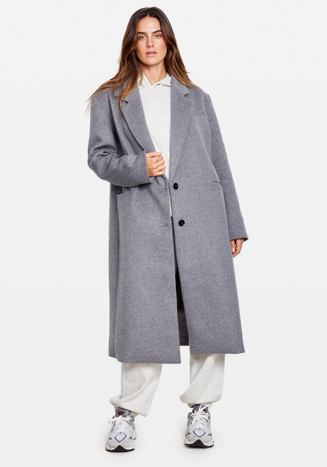 OVERSIZED COAT GREY