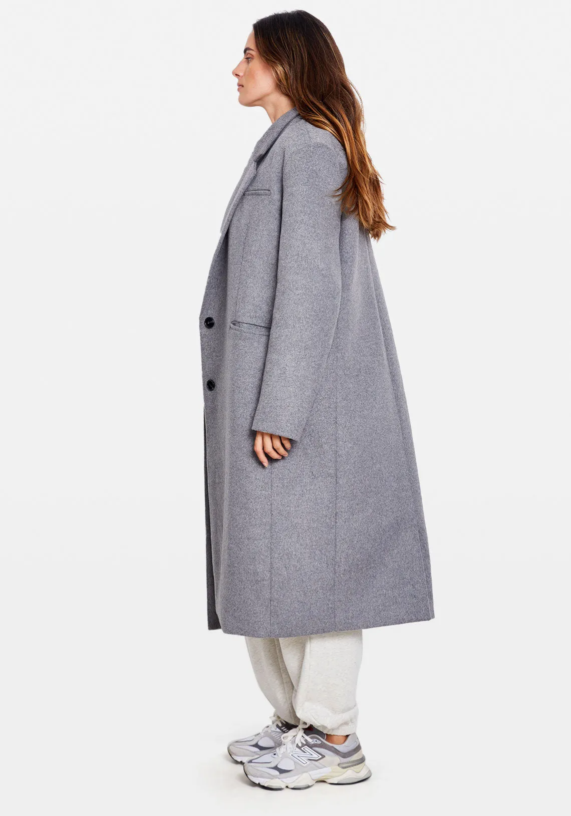 OVERSIZED COAT GREY