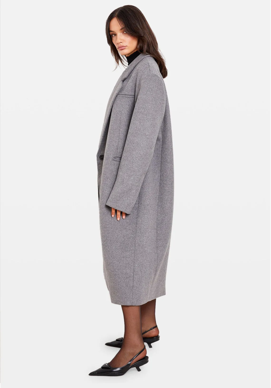 OVERSIZED COAT GREY