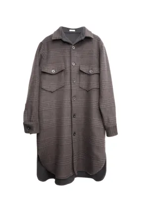 Oversized Cottage Coat - Plaid Black/Hazelnut