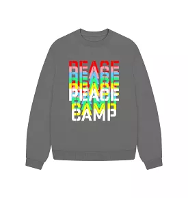 PEACE CAMP MASH UP /  WARM GREY SWEATSHIRT