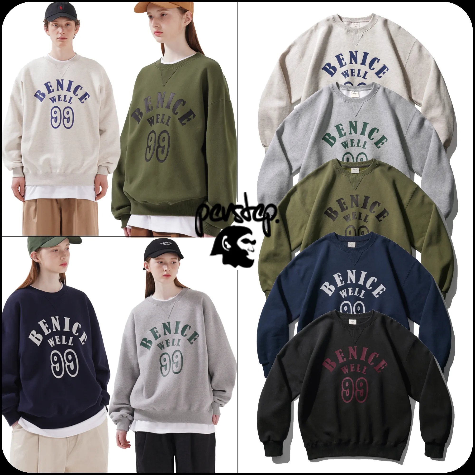 perstep  |[PERSTEP]★BENICE SWEAT SHIRT