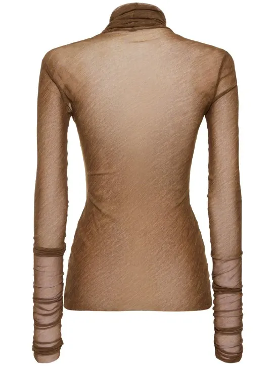 Philosophy Di Lorenzo Serafini   Stretch tulle turtleneck top 