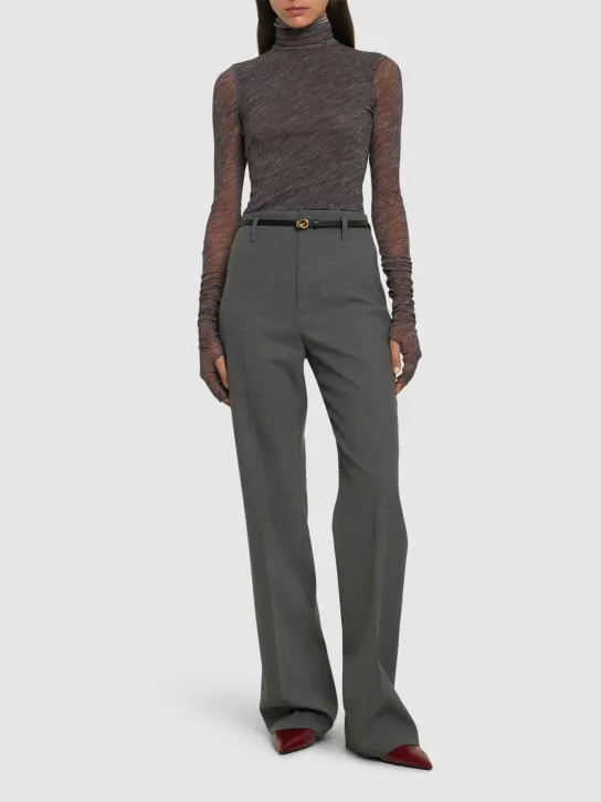 Philosophy Di Lorenzo Serafini   Stretch tulle turtleneck top 