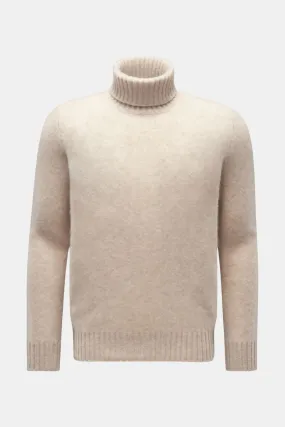 PIACENZA turtleneck jumper sand