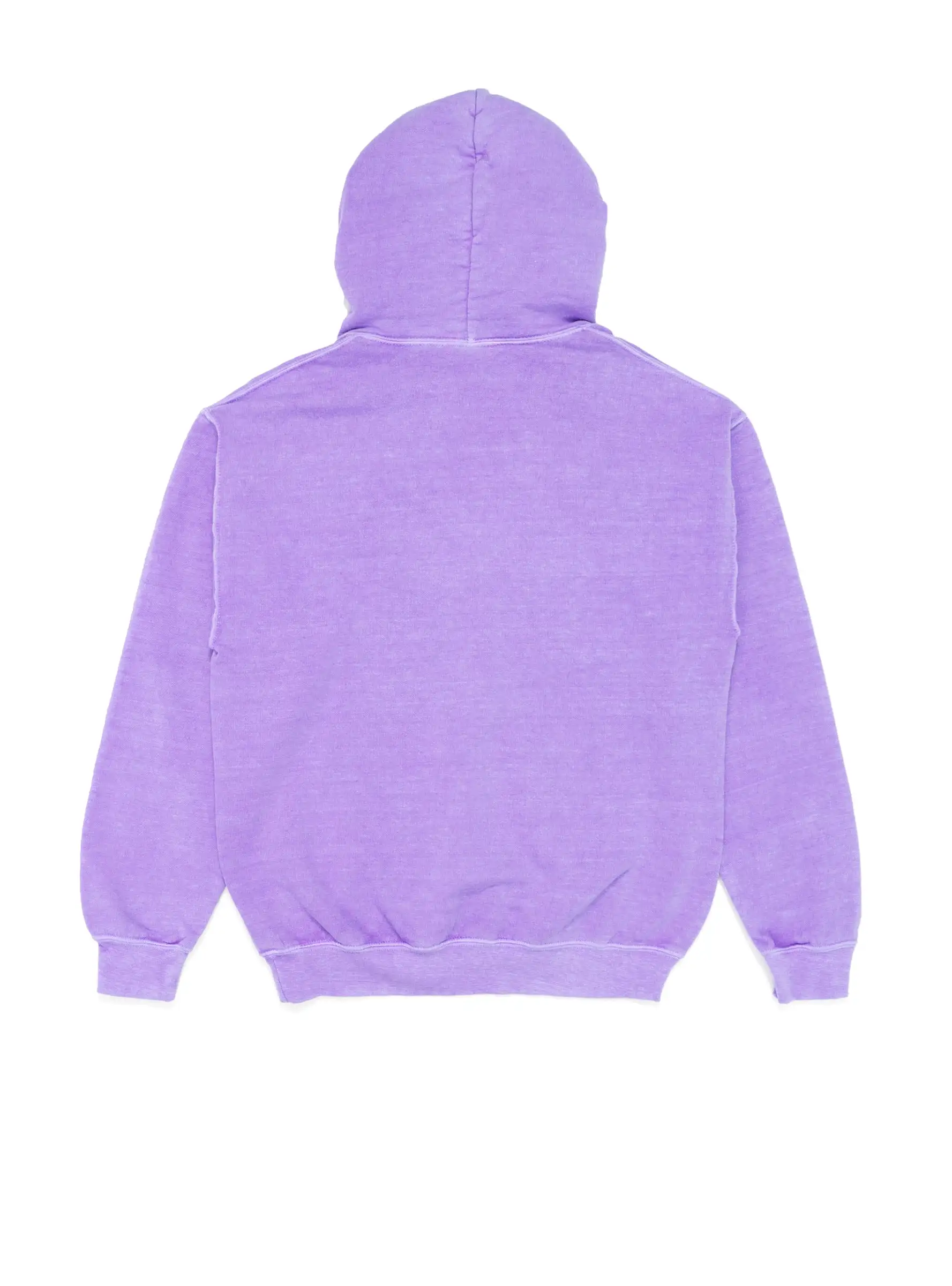 Pigment Dyed Hoodie Purple