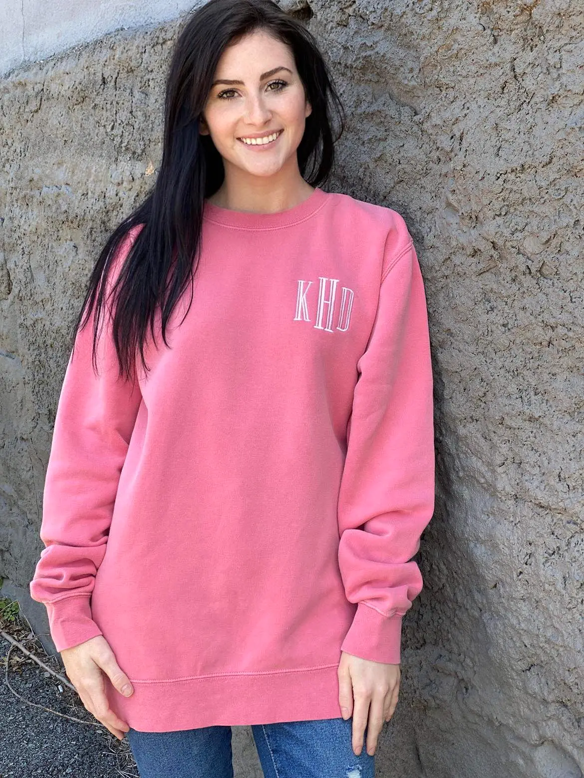 Pigment Dyed Monogram Sweatshirt