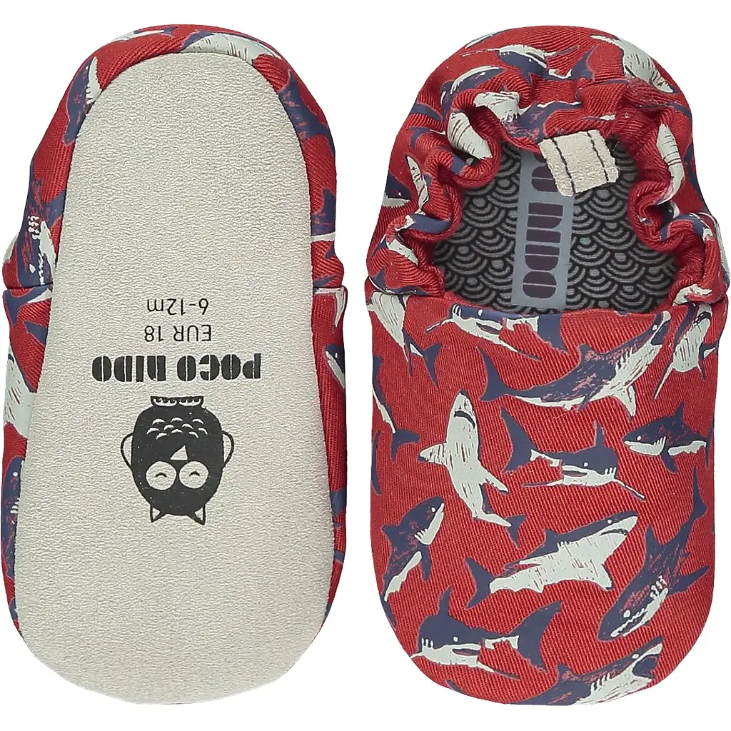 Poco Nido Sharks Red Mini Shoes