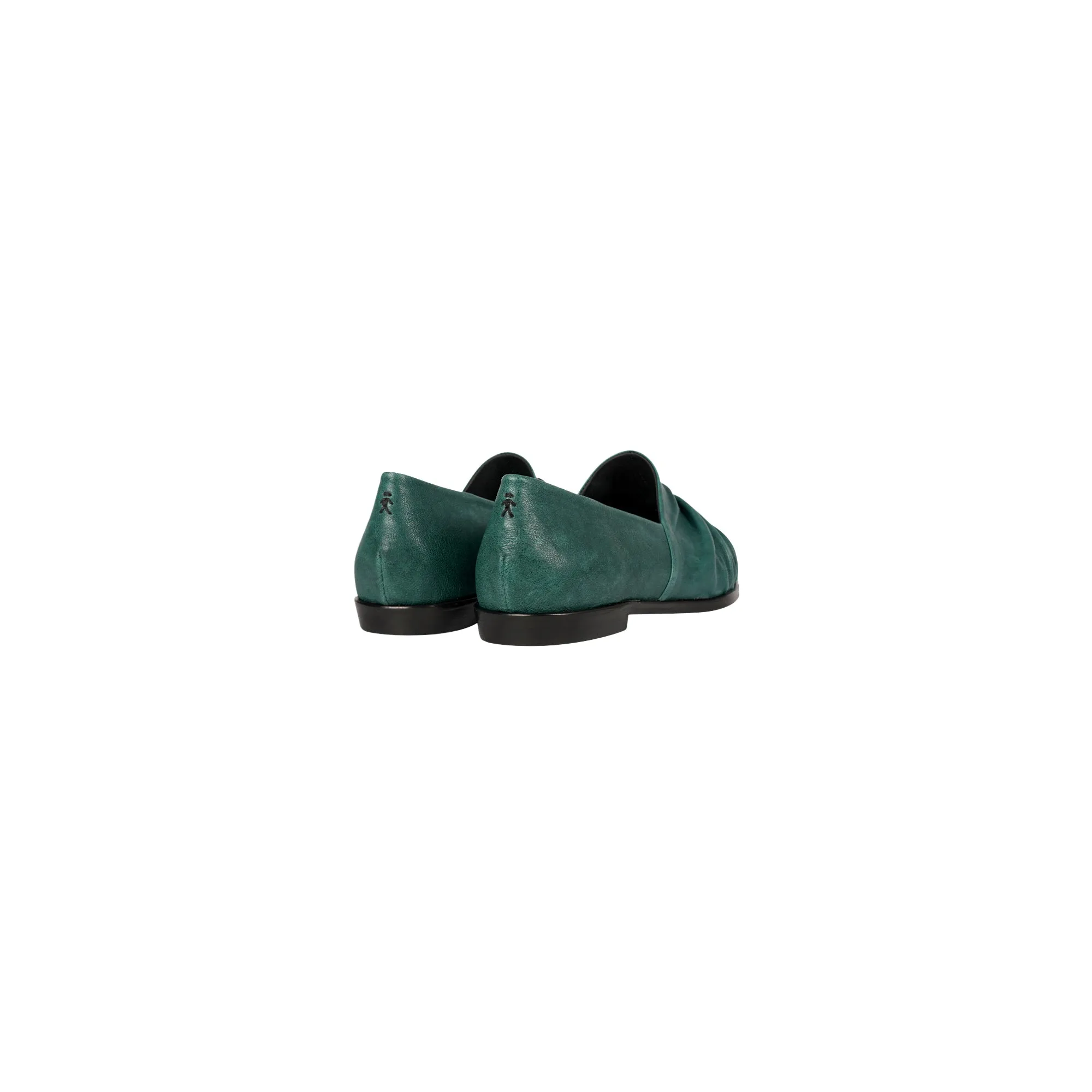 Pointed Loafer Old Iron Teal