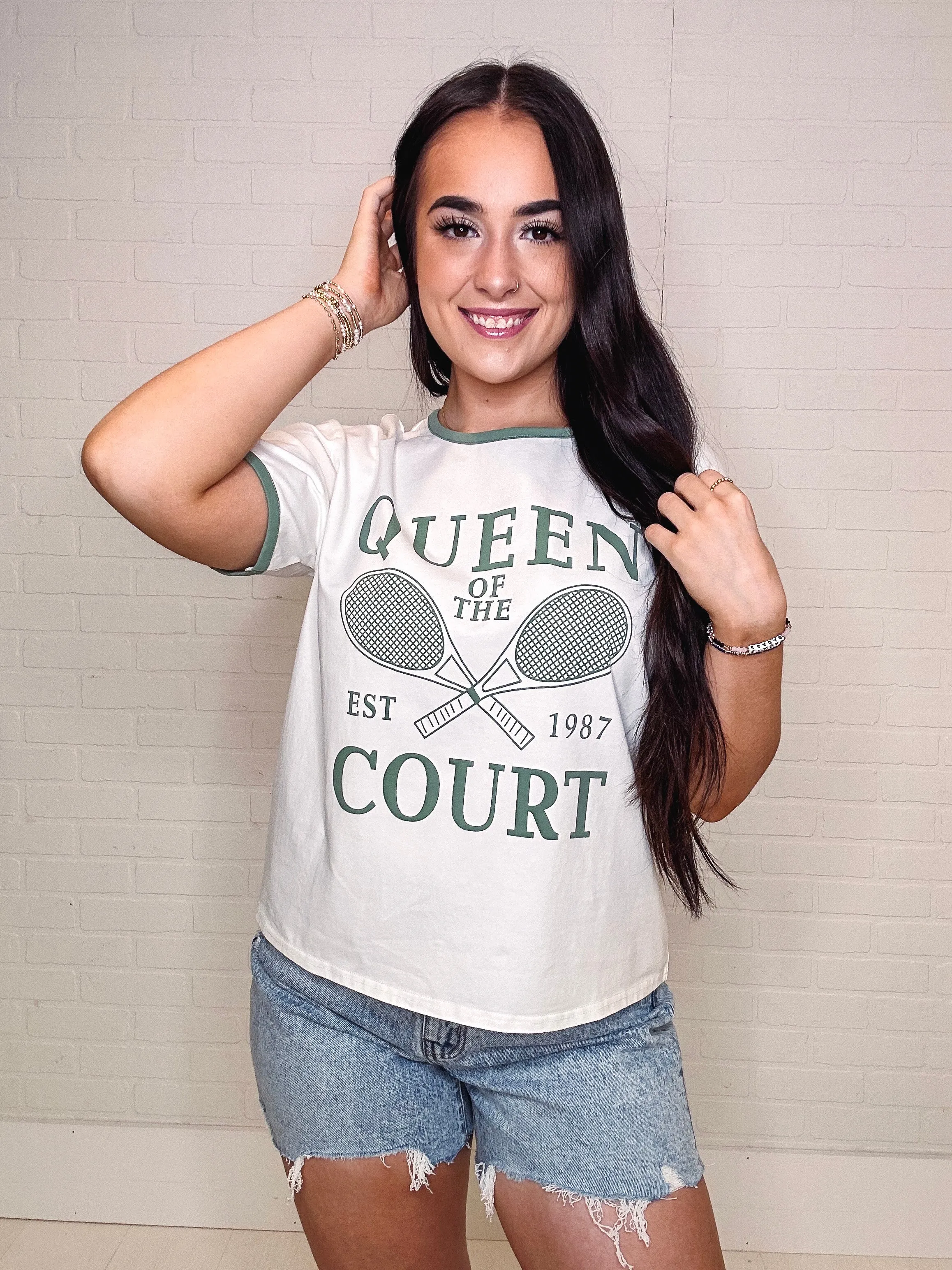 Queen of the Court Pickleball Graphic Tee