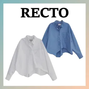 RECTO  |Street Style Long Sleeves Cotton Office Style