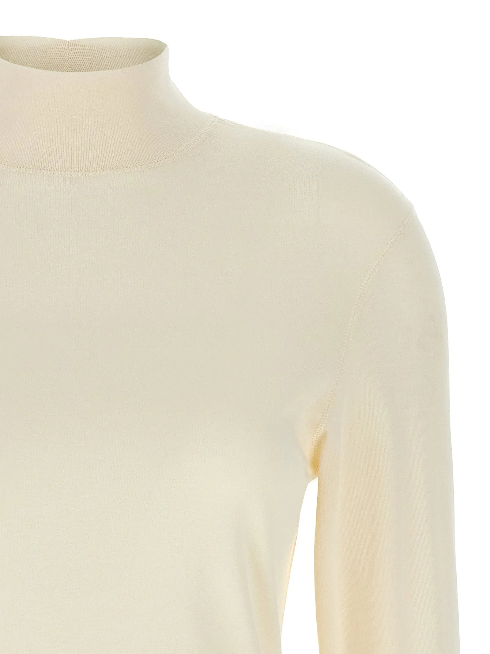 Rib Turtleneck Sweater, Cardigans White