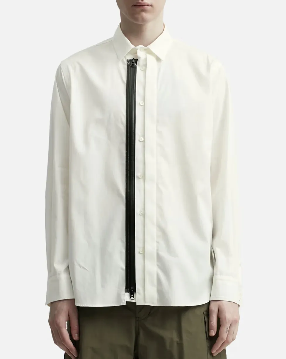 sacai  |Street Style Long Sleeves Plain Cotton Designers Shirts