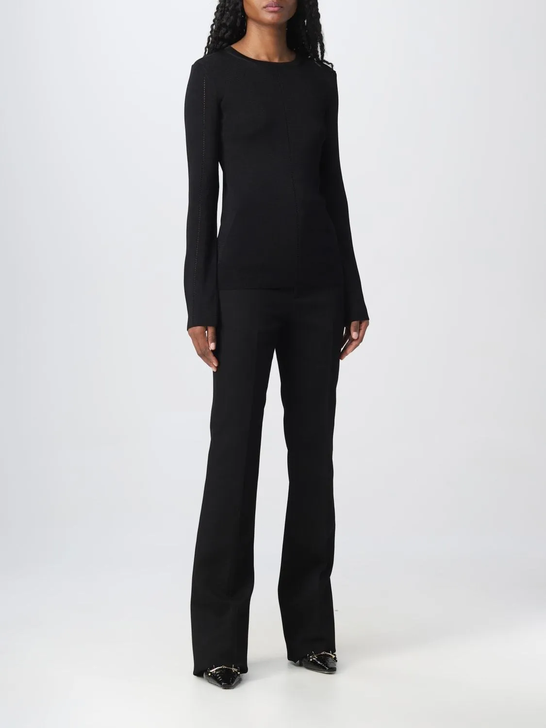 Saint Laurent  |Casual Style Long Sleeves Plain Office Style