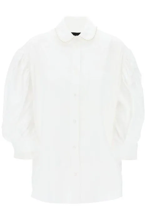 Simone Rocha  |Long Sleeves Cotton Oversized Shirts & Blouses