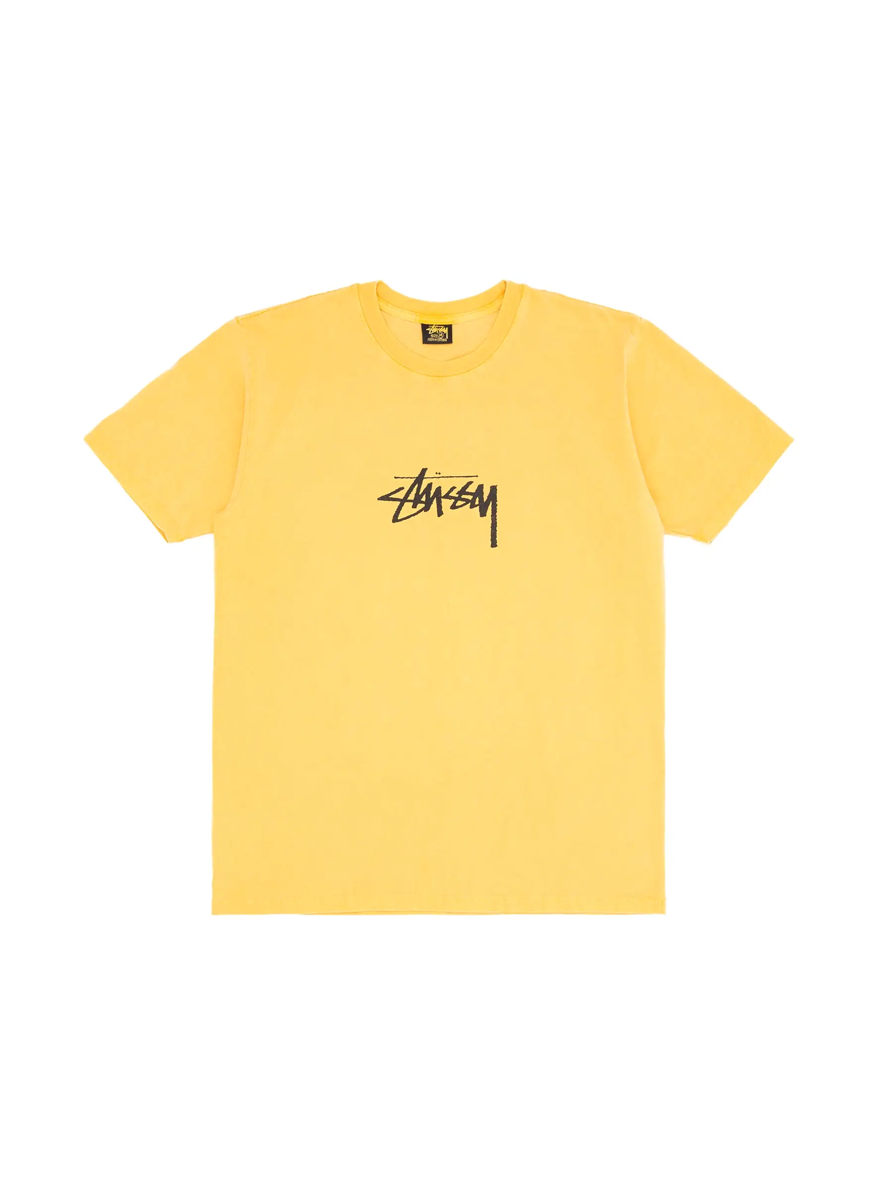 Small Stock Pigment Dyed T-shirt Honey Yellow