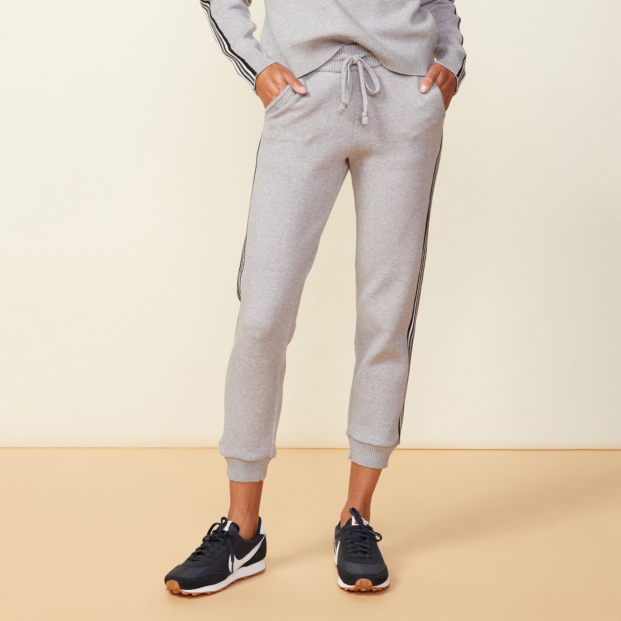 Soft Knit Track Cuffed Jogger