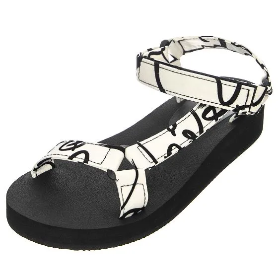 Steve Madden Womens Henley White Paris Sandals