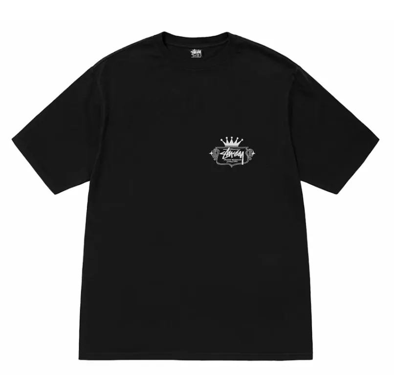 Stussy Built To Last Pigment Dyed Tee Black