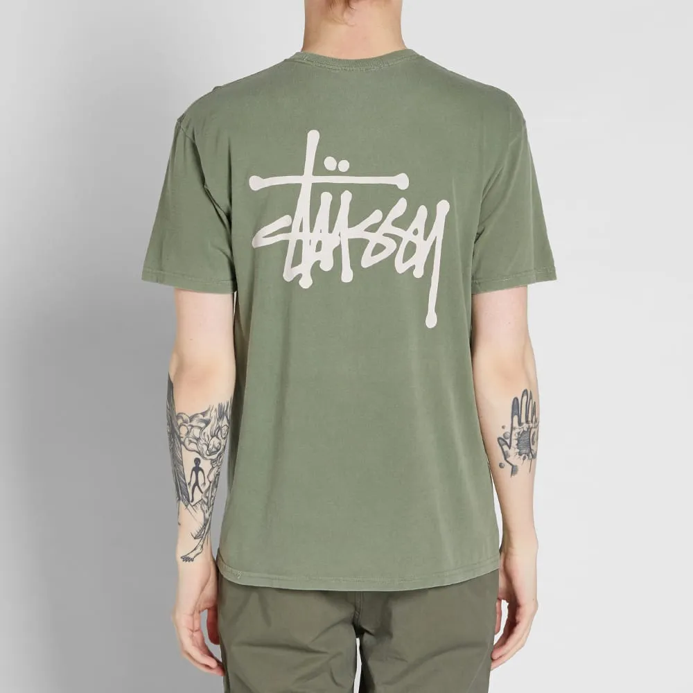 Stussy Pigment Dyed Basic TeeOlive