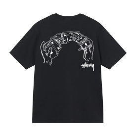 Stussy Shuffle Pigment Dyed Tee 'Black'