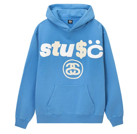 Stussy x CPFM 8 Ball Pigment Dyed Hoodie Blue