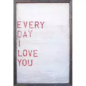 Sugarboo Every Day I Love You Vintage Framed Art Print