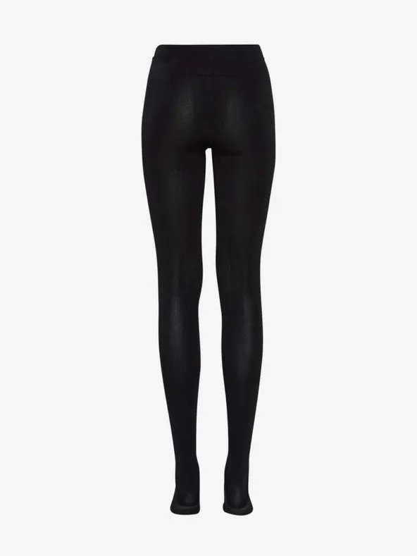 The Warmy Fleece Tights - Opaque Black