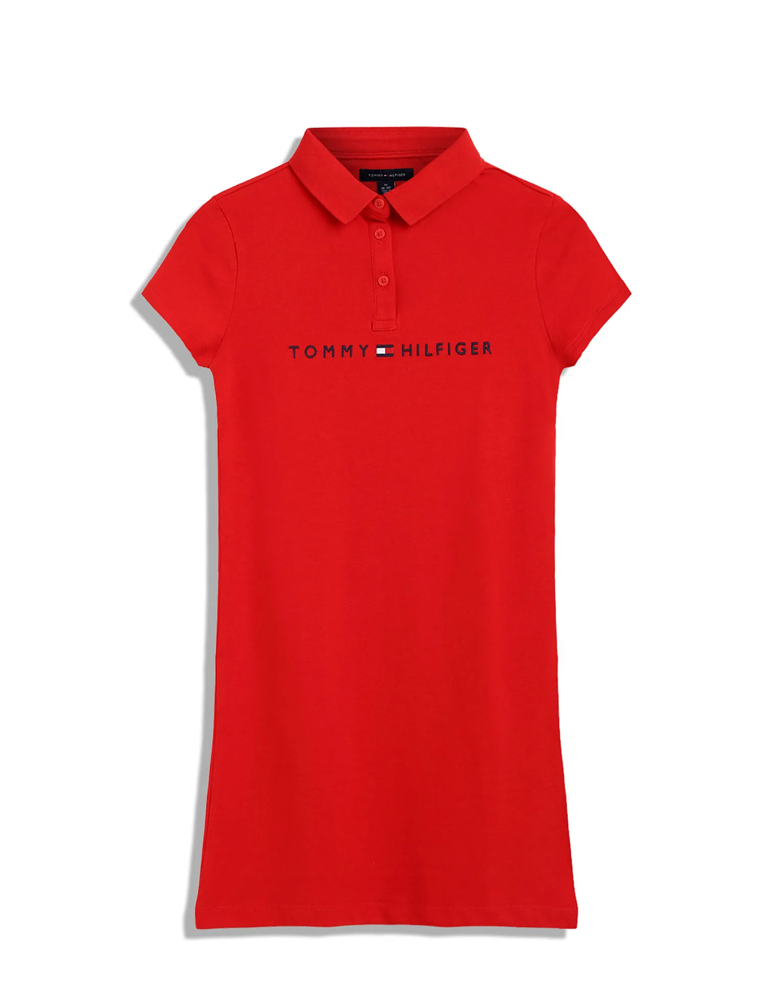 Tommy Hilfiger Kids Girls Corporate Logo Polo Dress