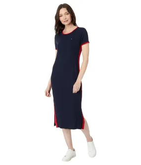 Tommy Hilfiger Solid Rib Midi Dress Women's