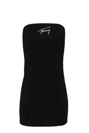 Tommy Hilfiger Women Bodycon Dress Embroidery Logo Black