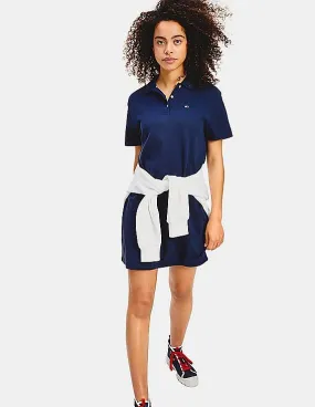 Tommy Hilfiger Women Navy Branded Collar Polo Dress