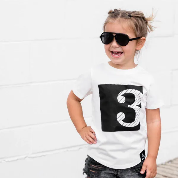 TRILOGY DESIGN CO BIRTHDAY TEE | THREE