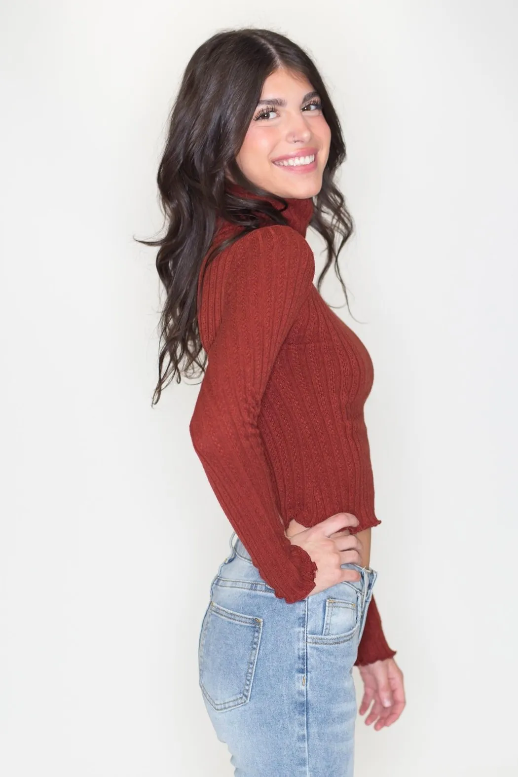 Turtleneck Crop Top