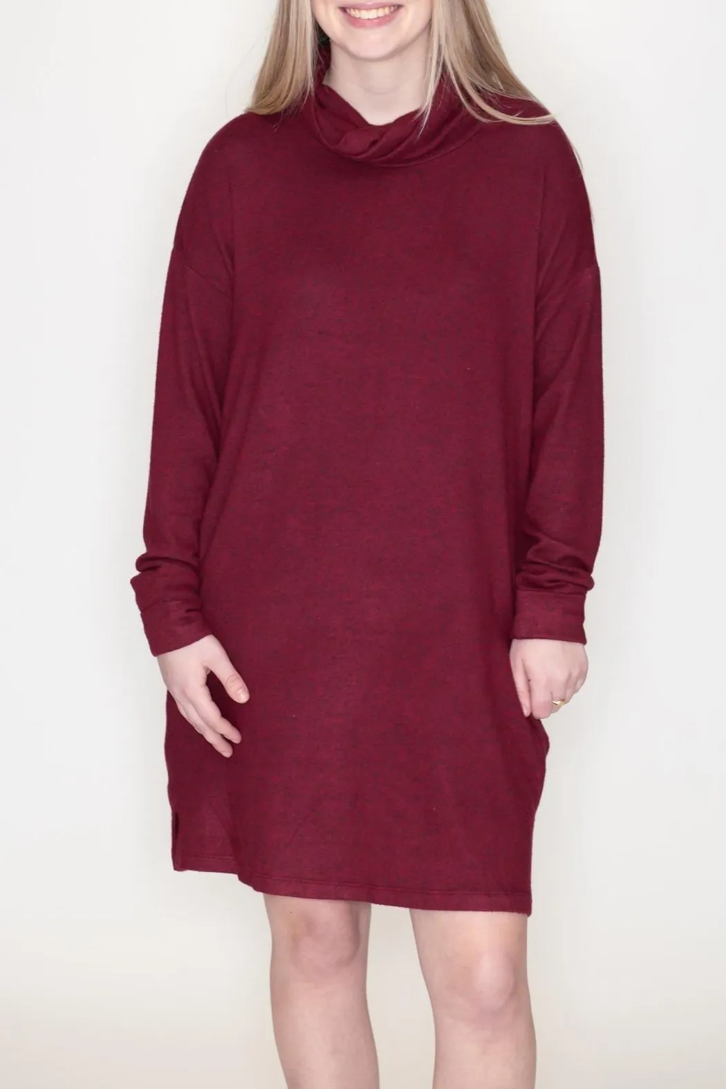 Turtleneck Knit Dress