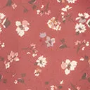 Unique Vintage Burgundy & Ivory Floral Print Elsie Blouse