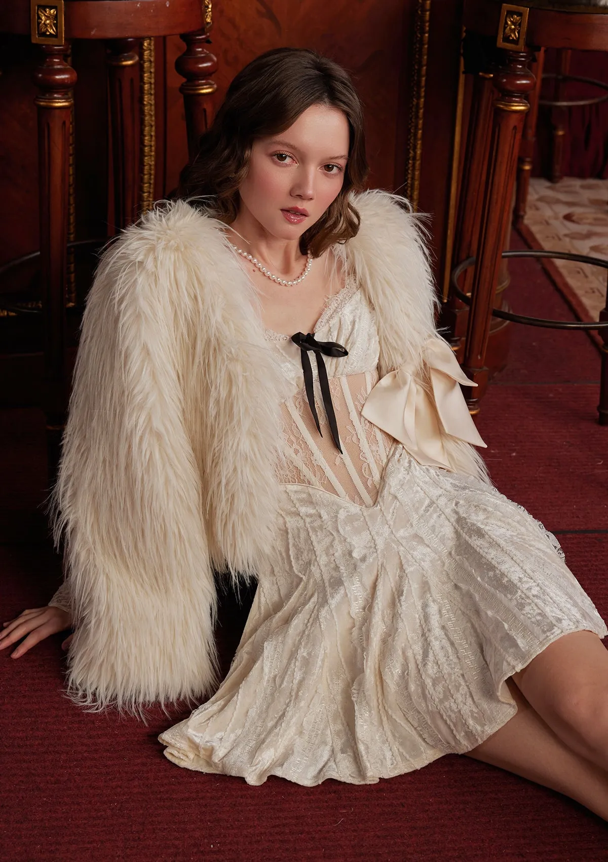 Vanity Fair Party Faux Fur Coat