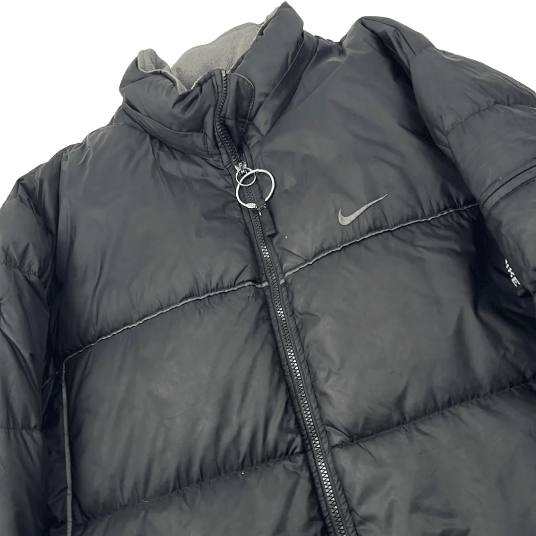 Vintage Black Nike Puffer Coat/ Jacket - Extra Large