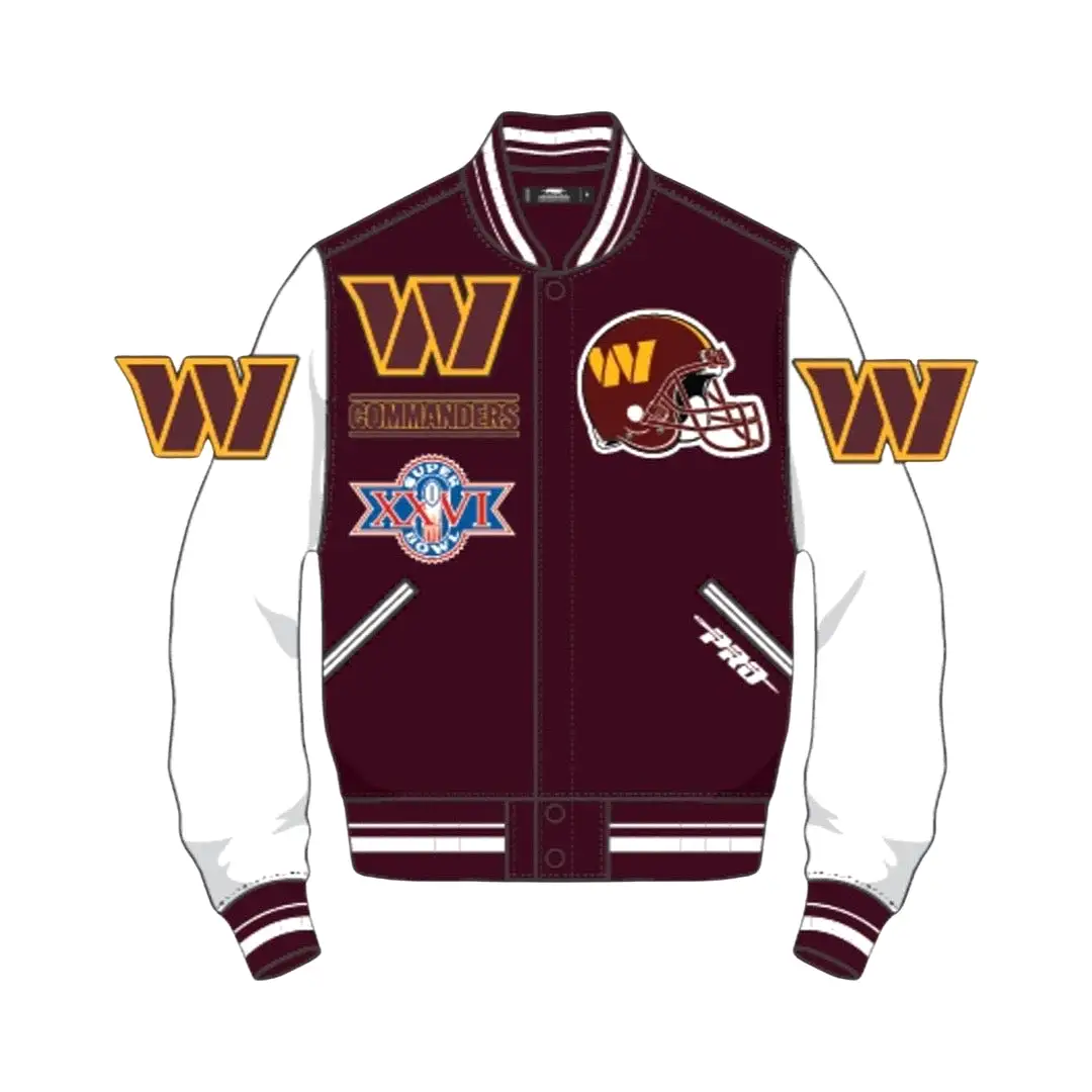 Washington Commanders Mash Up Varsity Jacket