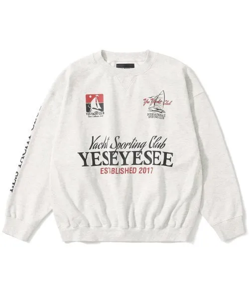 YESEYESEE  |Unisex Street Style Long Sleeves Cotton Logo Sweatshirts