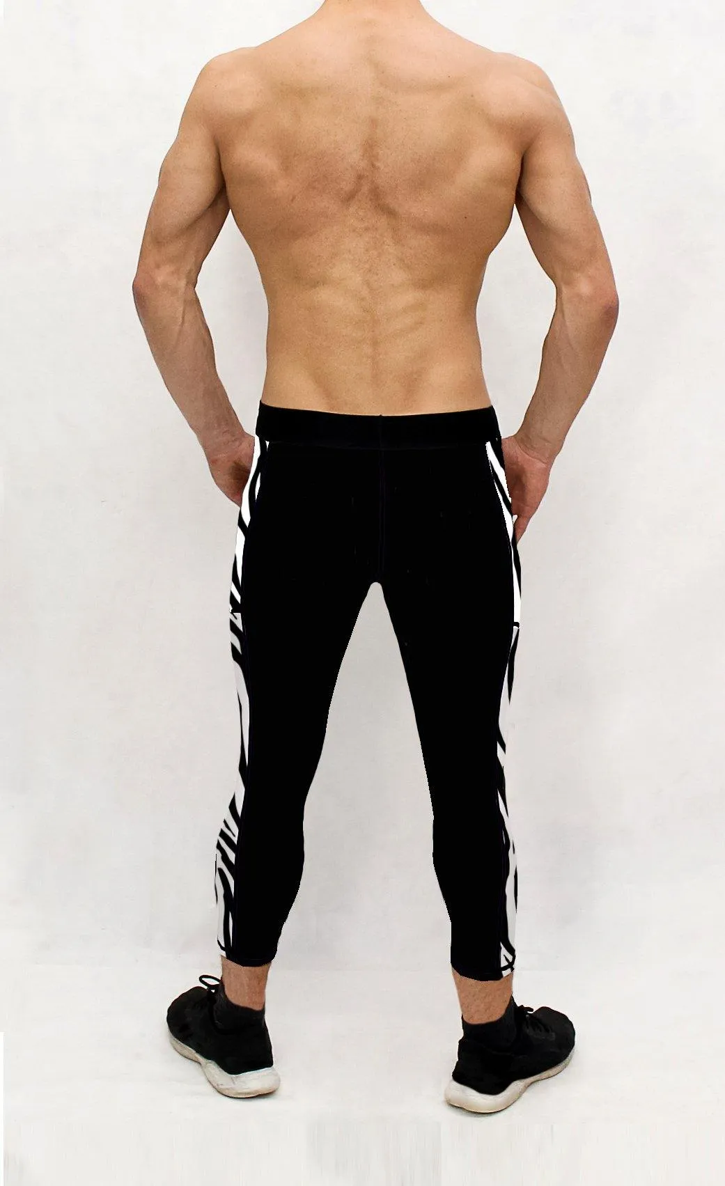 Zebra Print Men's Pocket Tights